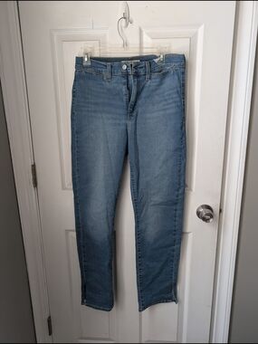 Levis Split Leg Women's Jeans in Medium Blue Denim